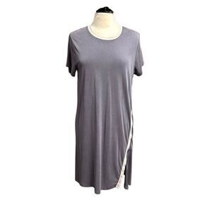 Another Love Women’s Gray Short Sleeve Dress Size Medium